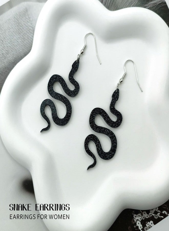 WGXIA Snake Earrings for Women, Mothers Day Gifts for Women, Long Serpent Reputation Punk Gothic Earrings for Teen Girls, Vintage Snake Jewelry Inspired Fans Gift (C) - Image 3